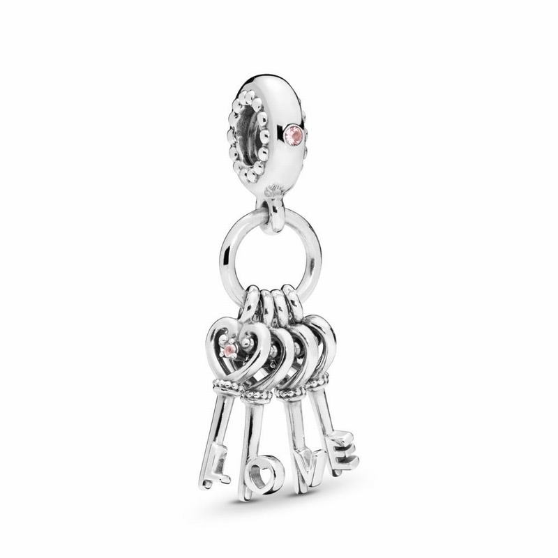 Pandora Keys of Love Dangle Charm NZ, Sterling Silver (518704-UKX)